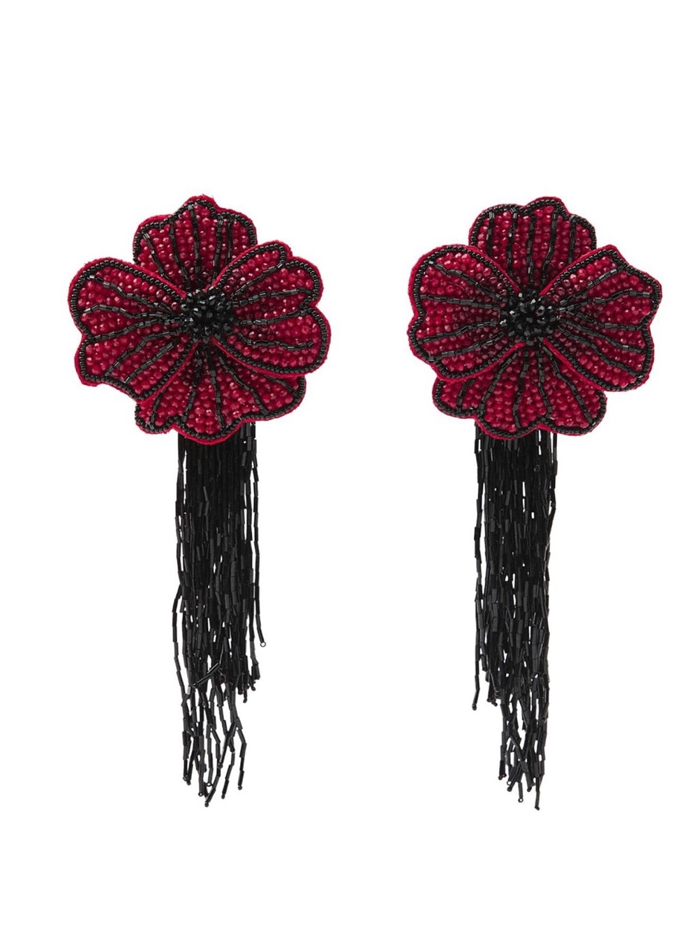 Zara Floral Beaded Earrings